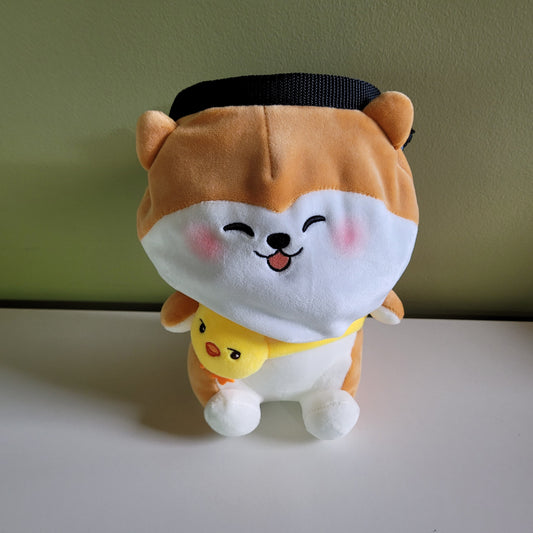 Shiba Inu Dog with Chick Rock Climbing Chalk Bag