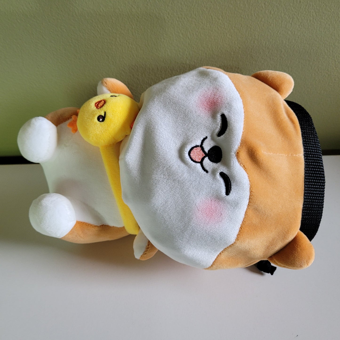 Shiba Inu Dog with Chick Rock Climbing Chalk Bag