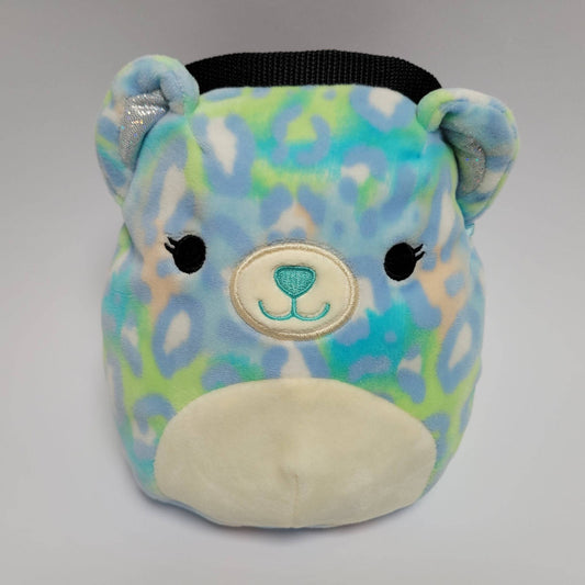Leopard - Blue and Green Rock Climbing Chalk Bag